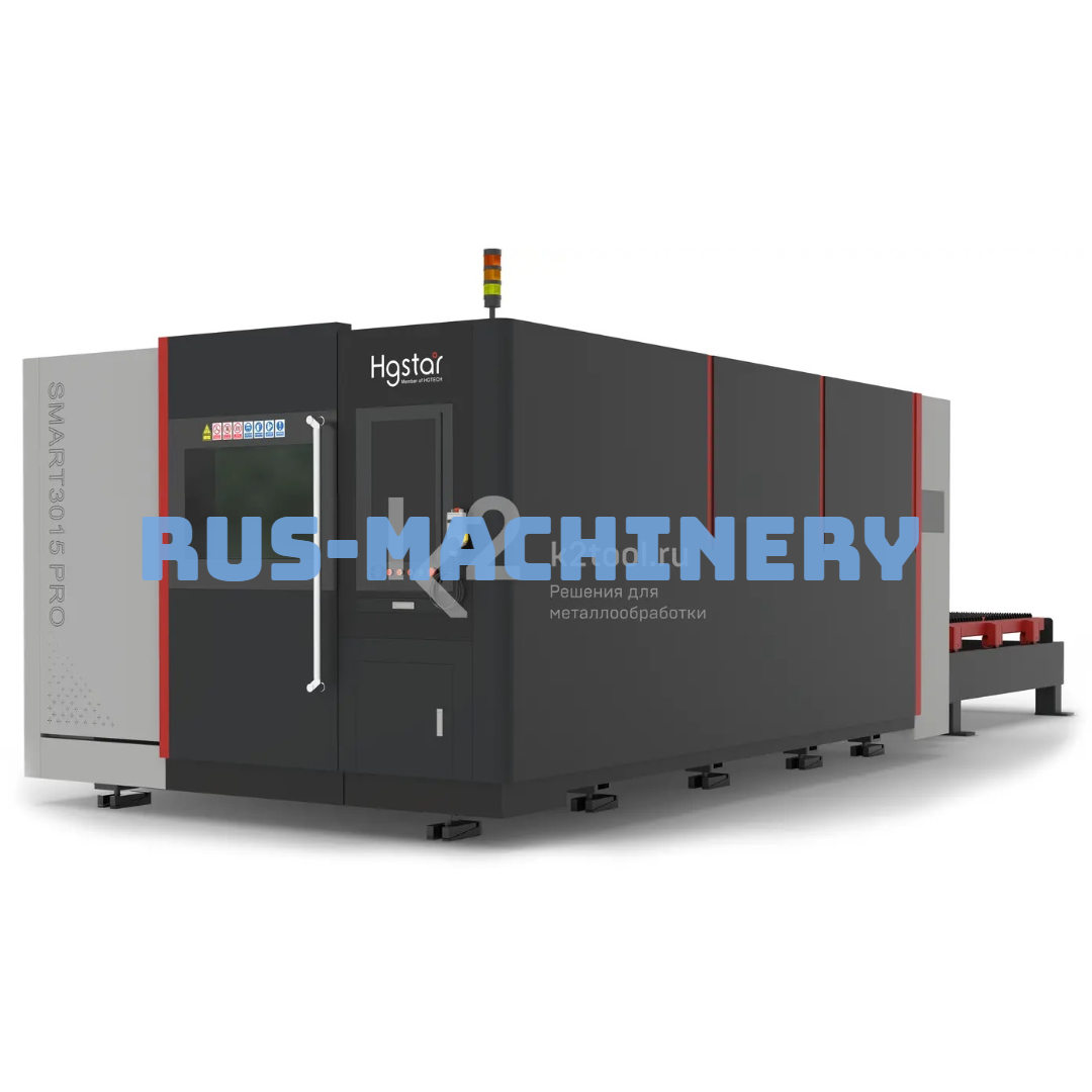 Лазерный станок HGTECH SMART3015PRO 6 кВт с защитной кабиной и сменным столом для резки листов металла Лазерный станок HGTECH SMART3015PRO 6 кВт с защитной кабиной и сменным столом для резки листов металла