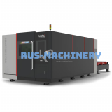 Лазерный станок HGTECH SMART3015PRO 12 кВт с защитной кабиной и сменным столом для резки листов металла